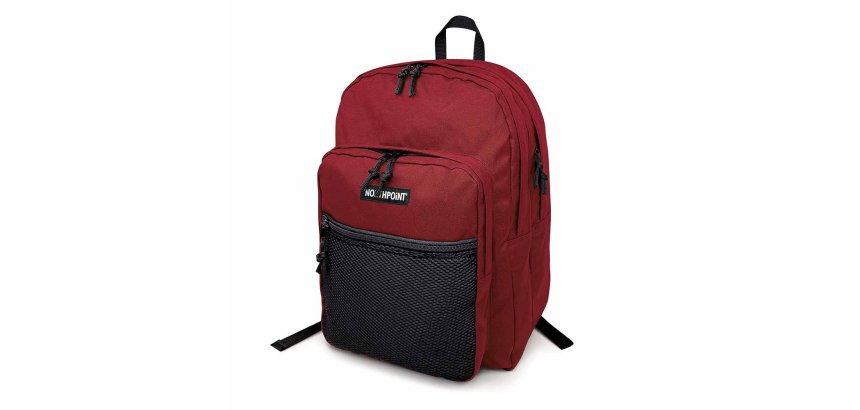 Lebez 81220 backpack School backpack Burgundy Polyester
