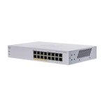 Cisco CBS110 Non-géré L2 Gigabit Ethernet (10/100/1000) Connexion Ethernet, supportant l'alimentation via ce port (PoE) 1U Gris