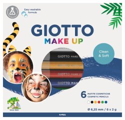 Matite cosmetiche Make Up - mina diam. 6,25 mm - colori classici - Giotto - conf. 6 pezzi