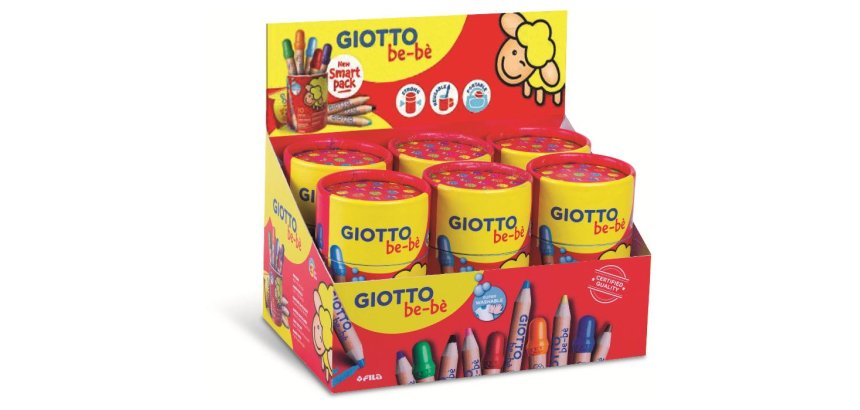 Crayon couleur giotto be-bè pot 10 unités