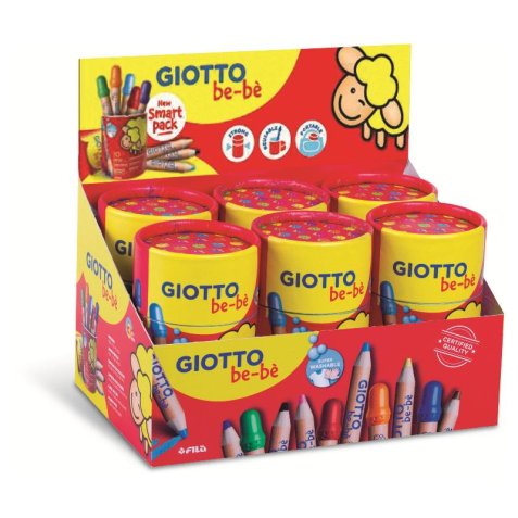 Crayon couleur giotto be-bè pot 10 unités