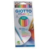 Etui de 12 crayons de couleur hexagonaux Stilnovo Aquarelle assortis diamètre 3,3mm
