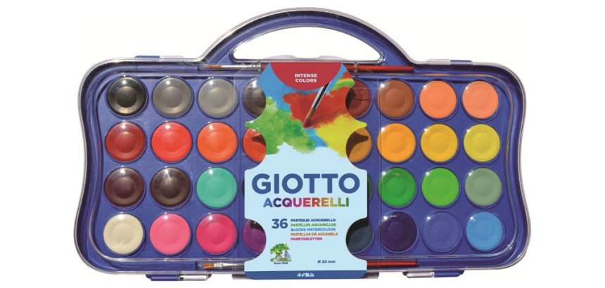 Pastiglie Acquerelli  - ø 30mm - Giotto -  36 pastiglie