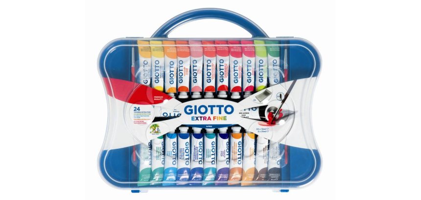 Tubi tempere - 12 ml - colori assortiti - Giotto - conf. 24 pezzi