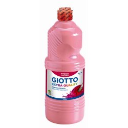 Gouache giotto flacon 1l coloris rose
