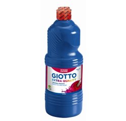 Gouache giotto flacon 1l coloris bleu outremer