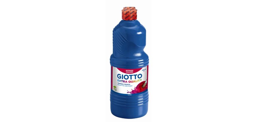 Gouache giotto flacon 1l coloris bleu outremer