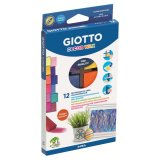 Etui pastels decor wax giotto carres multisurfaces 12       unites coloris assortis