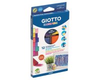 Etui pastels decor wax giotto carres multisurfaces 12       unites coloris assortis