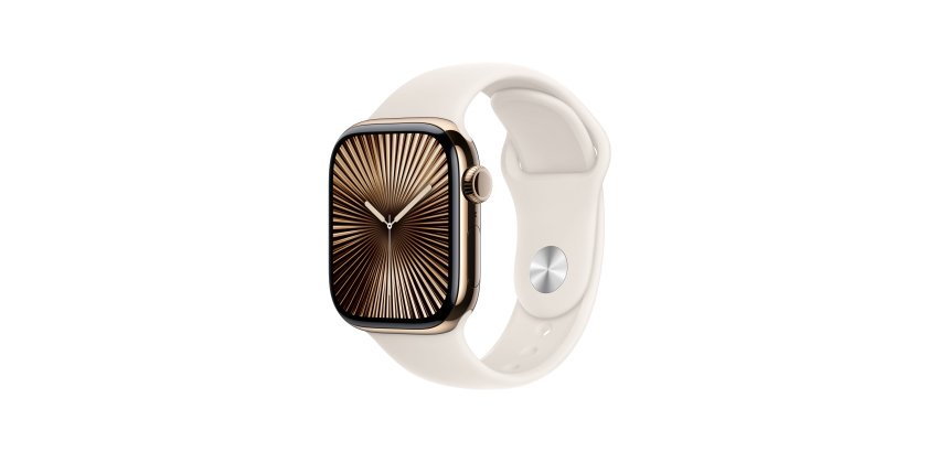 Apple Watch Series 10 OLED 42 mm Digital 374 x 446 Pixeles Pantalla táctil 4G Oro Wifi GPS (satélite)