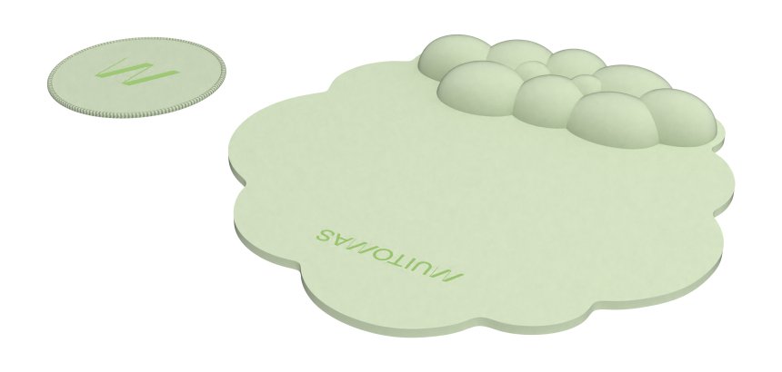 Muitomas MOUSEPADGN tappetino per mouse Verde