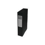 Boîte de classement EXABOX en carte lustrée 7/10e. Dos de 6 cm. Coloris Noir