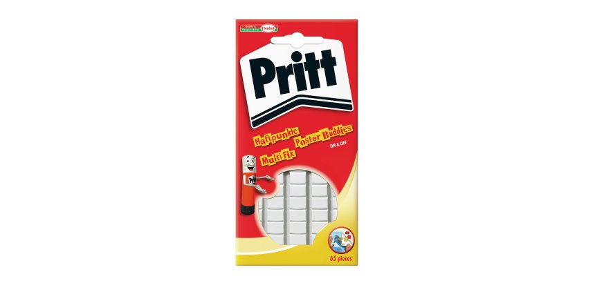 Pâte adhésive pritt multi-fix réutilisable étui 65 pastilles