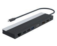 DLH Station d'accueil USB-C 4K triple affichage (DP / HDMI / VGA)