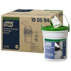Lingette tork w15 humide nettoyage surface texture     resistante 1 seau 58          lingettes
