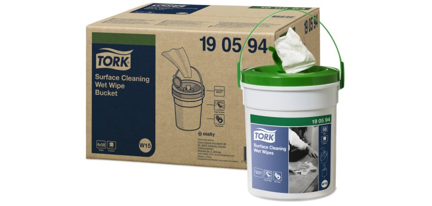 TORK Lingette humide pour surfaces, dans un seau