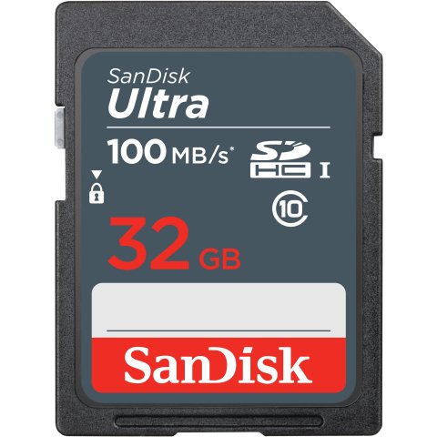 SanDisk Ultra 32GB SDHC Mem Card 100MB/s UHS-I Clase 10