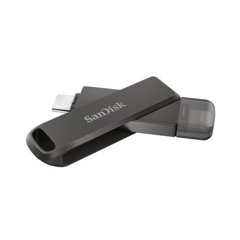 SanDisk iXpand USB flash drive 64 GB USB Type-C / Lightning 3.2 Gen 1 (3.1 Gen 1) Zwart