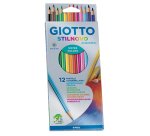 Pastelli colorati Stilnovo Acquarell - diametro mina 3,3 mm - Giotto - astuccio 12 pezzi