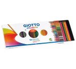 Giotto Astuccio 50 Pastelli A Matita Stilnovo - Contiene 44 Colori Classici, Oro, Argento, E 4 Fluo - Diametro Mina 3,8Mm