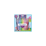 Blister de 12 stylos feutres Flair Carnaval. Couleurs assorties