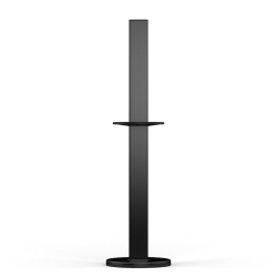 Stand pour Distributeurs Gels hydro-alcoolique et mouchoirs en aluminium Noir L45,9xH167,7xP19,5 cm