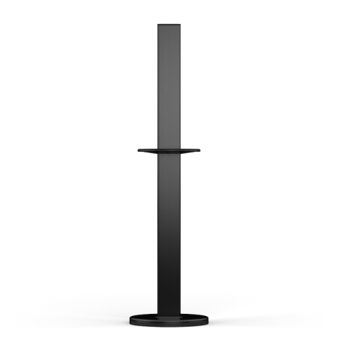 Stand pour Distributeurs Gels hydro-alcoolique et mouchoirs en aluminium Noir L45,9xH167,7xP19,5 cm
