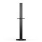 Stand pour Distributeurs Gels hydro-alcoolique et mouchoirs en aluminium Noir L45,9xH167,7xP19,5 cm