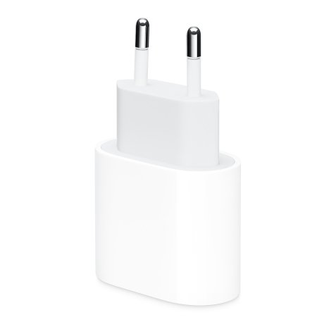 Adaptateur secteur USB-C 20 W charge rapide et efficace. Compatible tous appareils USB C.