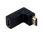 MCL Adapteur HDMI M / FM Coude 19-pin HDMI-A Noir