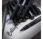 Feutre technique uniball pointes calibrees 1,0mm encre noir trace net et precis