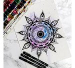 Feutre technique uniball pointes calibrees 1,0mm encre noir trace net et precis