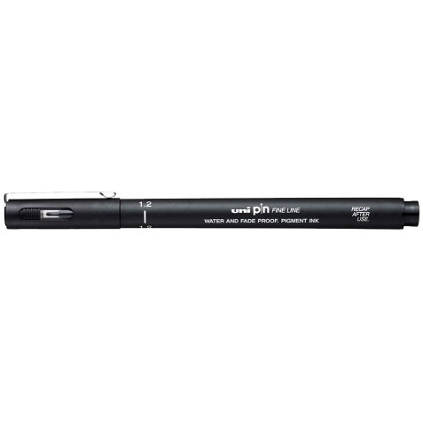 Stylo UNI PIN pointe calibrée 1,2 mm Noir