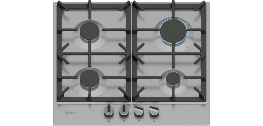 NEFF Plaque gaz T26CIP8N0, N70, FlameSelect, Surface inox