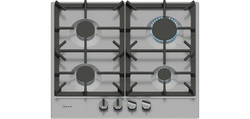 NEFF Plaque gaz T26CIP8N0, N70, FlameSelect, Surface inox
