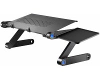DLH SUPPORT ERGONOMIQUE - TABLE DE LIT PLIABLE POUR ORDINATEUR PORTABLES ET TABLETTES