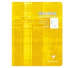 Cahier piqué 17x22 cm 32 pages double ligne 2 mm + interligne verticale + marge - Assortis