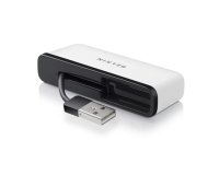 Belkin F4U021BT hub & concentrateur 480 Mbit/s Noir, Blanc