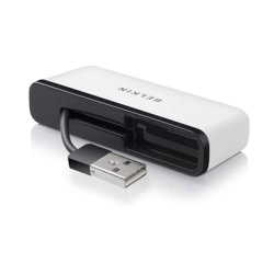 Belkin F4U021BT hub de interfaz 480 Mbit/s Negro, Blanco