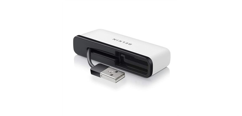 Belkin F4U021BT hub de interfaz 480 Mbit/s Negro, Blanco