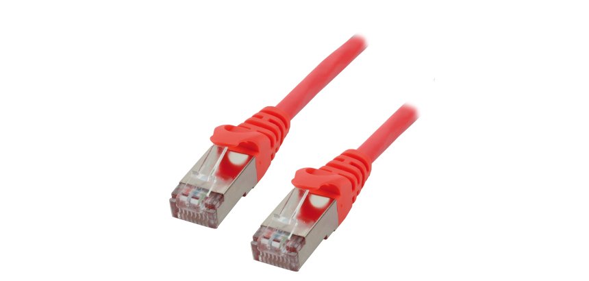 MCL Cable RJ45 Cat6 5.0 m Red câble de réseau Rouge 5 m F/UTP (FTP)