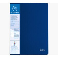 Protège-documents Upline polypropylène opaque 20 pochettes - 40 vues coloris bleu