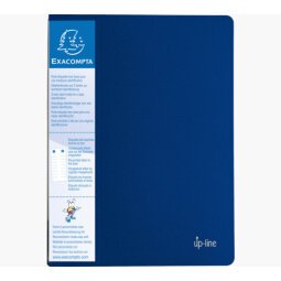 Protège-documents Upline polypropylène opaque 20 pochettes - 40 vues coloris bleu