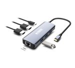 Urban Factory MHC55UF base para portátil y replicador de puertos Alámbrico USB 3.2 Gen 1 (3.1 Gen 1) Type-C Gris