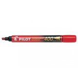 Marqueur permanent MARKER 400 pointe biseautée large encre Rouge