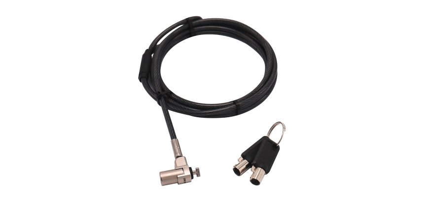 DICOTA D31831 câble antivol Noir, Argent 2 m