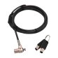 DICOTA D31831 câble antivol Noir, Argent 2 m