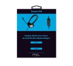 MCL CSQ-M/USB écouteur/casque avec fil arceau USB-A - Noir