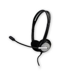 Auriculares con cable MCL CSQ-M/USB- A Negro, Plata