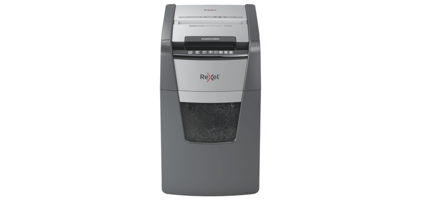 Destructeur de documents automatique et manuel Rexel Optimum AutoFeed+ 150M - P5 coupe micro
